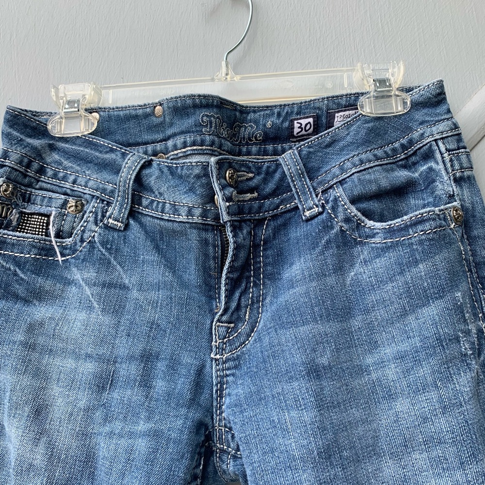 MissMe Bootcut Jeans Light Wash Denim | Size 30 - Picture 5 of 8